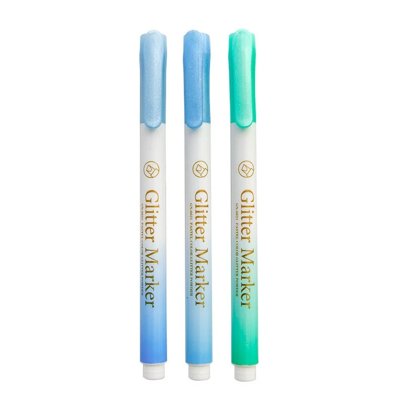 Nazik Renkli Pastel Glitter Fosforlu Kalem