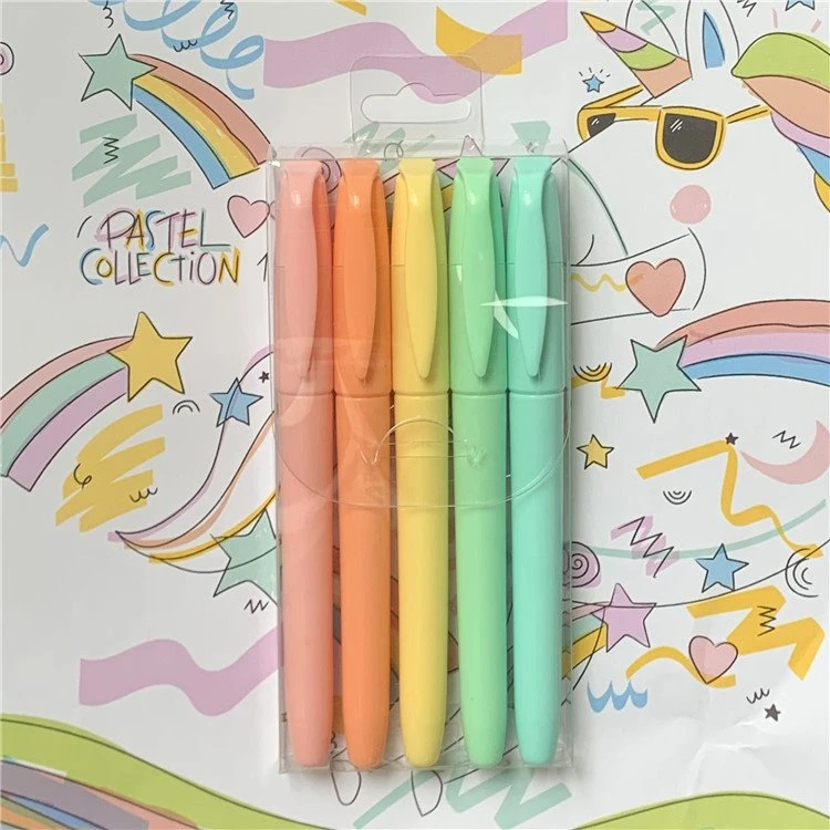 Pastel Renkli İnce Fosforlu Kalem