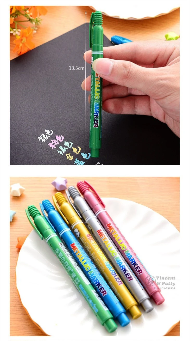 5 Pcs Metallic Color Marker Pen