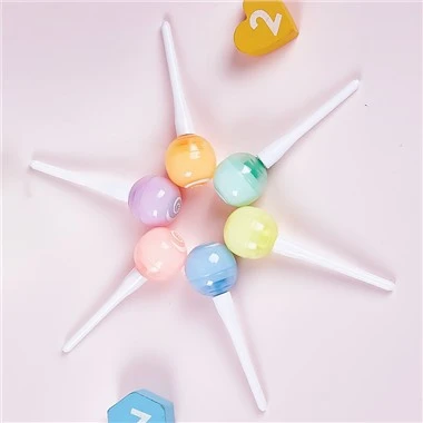 Sevimli Lolipop Fosforlu Kalem Seti